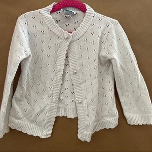 Strictly Kids White Cardigan Sweater 3T